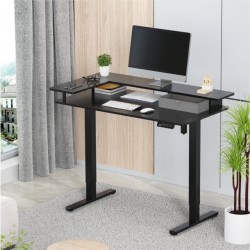 Γραφειο E-DESK ZWL 120X60 / Ρυθμιζομενο Υψος / Συρταρι Αποθηκευσης Χρωμα Μαυρο