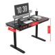 Gaming E-DESK G3 120x60cm / Γυαλινη επιφανεα / Ρυθμιζομενο Υψος / RGB LED / USB& C-TYPE Θυρες / Συρταρι Αποθηκευσης Χρωμα Μαυρο Gaming E-DESK G3 120x60cm / Γυαλινη επιφανεα / Ρυθμιζομενο Υψος / RGB LED / USB& C-TYPE Θυρες / Συρταρι Αποθηκευσης Χρωμα Μαυρο